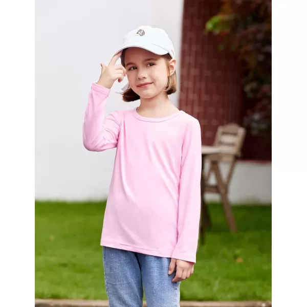 Arshiner Kids 2 Pack Long Sleeve Tees Girls Basic Tees 2pcs Shirt