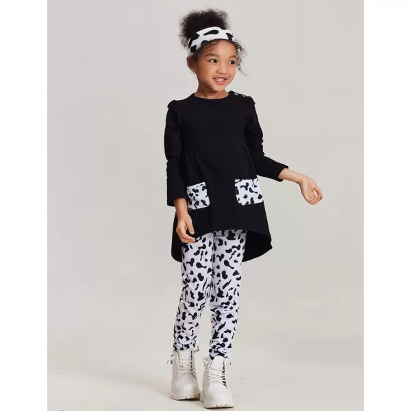 Arshiner Little Girls Outfits Cute Clothing Sets Long Sleeve 2pcs Pants Sets with Pockets