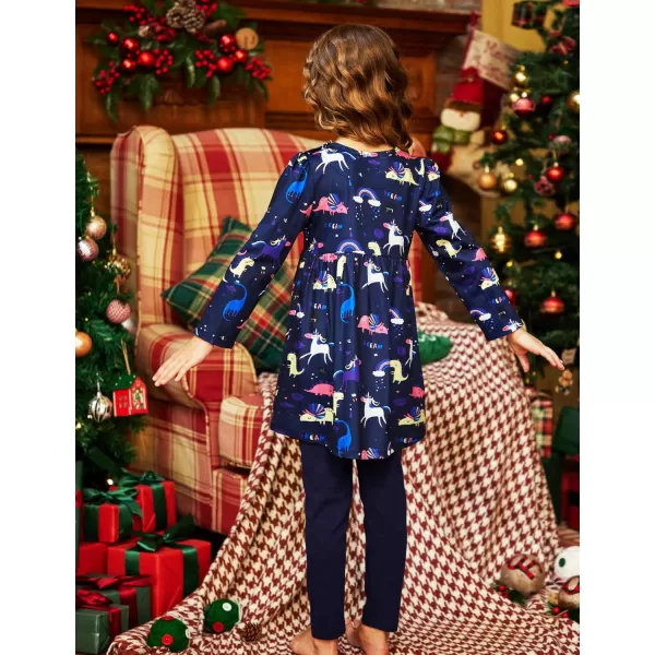 Arshiner Little Girls Outfits Cute Clothing Sets Long Sleeve 2pcs Pants Sets with Pockets