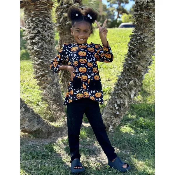 Arshiner Little Girls Outfits Cute Clothing Sets Long Sleeve 2pcs Pants Sets with Pockets