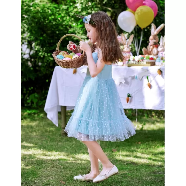 Arshiner Toddler Girls Tulle Dress Rainbow Tutu Birthday Party Princess Dresses Ruffle Hem Cami Dress Summer Outfit Size 2-6