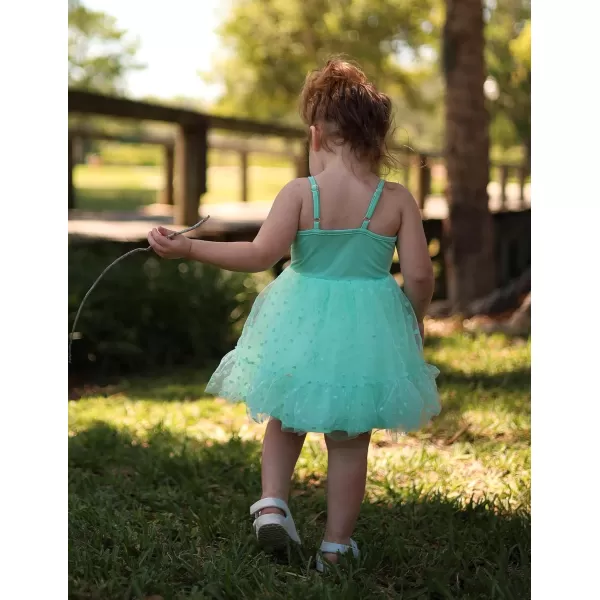 Arshiner Toddler Girls Tulle Dress Rainbow Tutu Birthday Party Princess Dresses Ruffle Hem Cami Dress Summer Outfit Size 2-6