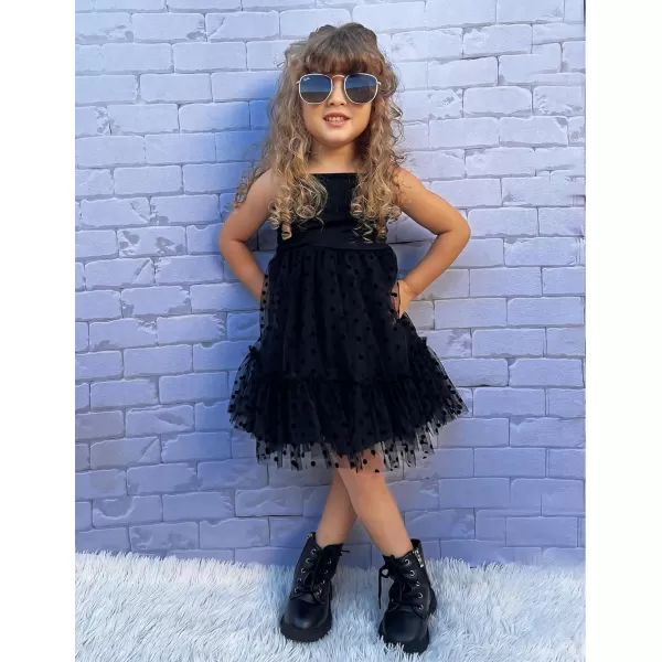 Arshiner Toddler Girls Tulle Dress Rainbow Tutu Birthday Party Princess Dresses Ruffle Hem Cami Dress Summer Outfit Size 2-6