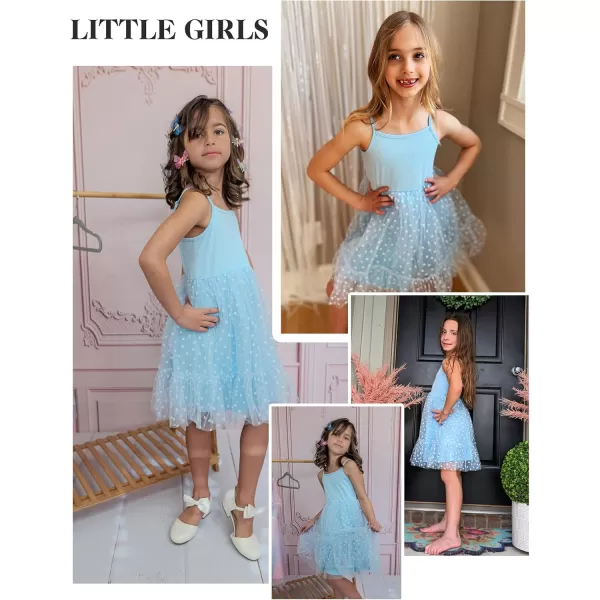 Arshiner Toddler Girls Tulle Dress Rainbow Tutu Birthday Party Princess Dresses Ruffle Hem Cami Dress Summer Outfit Size 2-6