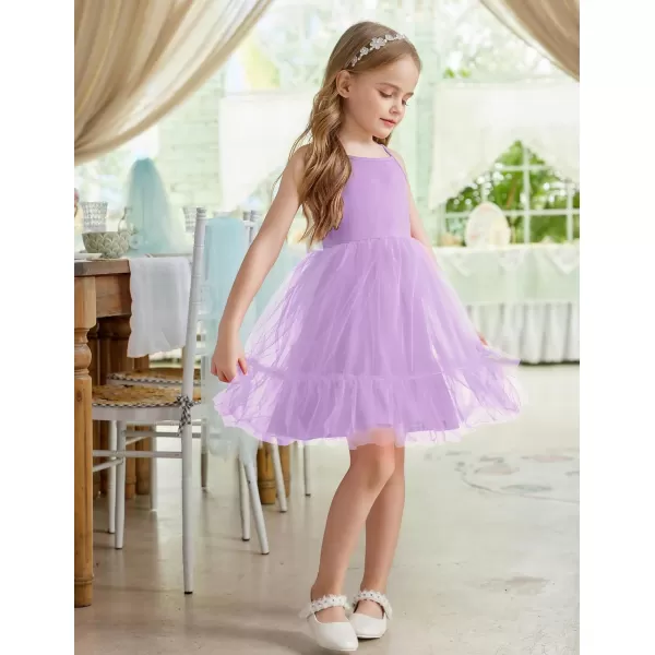 Arshiner Toddler Girls Tulle Dress Rainbow Tutu Birthday Party Princess Dresses Ruffle Hem Cami Dress Summer Outfit Size 2-6