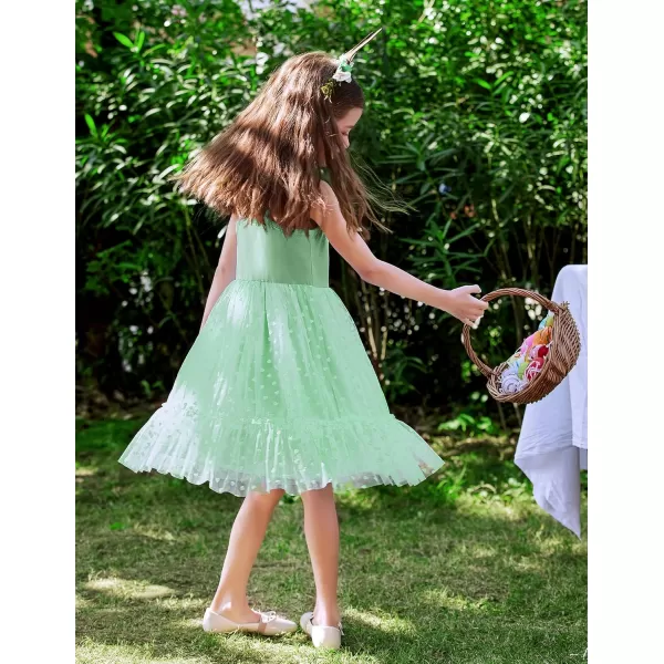 Arshiner Toddler Girls Tulle Dress Rainbow Tutu Birthday Party Princess Dresses Ruffle Hem Cami Dress Summer Outfit Size 2-6