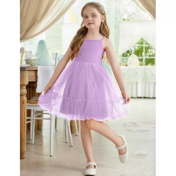 Arshiner Toddler Girls Tulle Dress Rainbow Tutu Birthday Party Princess Dresses Ruffle Hem Cami Dress Summer Outfit Size 2-6