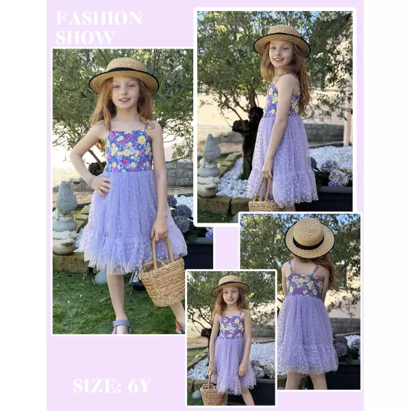 Arshiner Toddler Girls Tulle Dress Rainbow Tutu Birthday Party Princess Dresses Ruffle Hem Cami Dress Summer Outfit Size 2-6