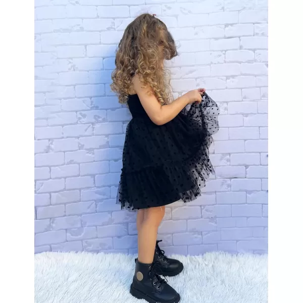 Arshiner Toddler Girls Tulle Dress Rainbow Tutu Birthday Party Princess Dresses Ruffle Hem Cami Dress Summer Outfit Size 2-6