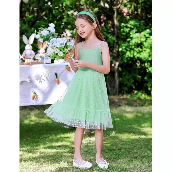 Arshiner Toddler Girls Tulle Dress Rainbow Tutu Birthday Party Princess Dresses Ruffle Hem Cami Dress Summer Outfit Size 2-6