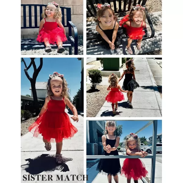 Arshiner Toddler Girls Tulle Dress Rainbow Tutu Birthday Party Princess Dresses Ruffle Hem Cami Dress Summer Outfit Size 2-6
