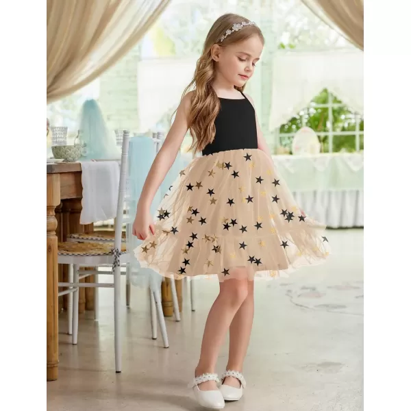 Arshiner Toddler Girls Tulle Dress Rainbow Tutu Birthday Party Princess Dresses Ruffle Hem Cami Dress Summer Outfit Size 2-6