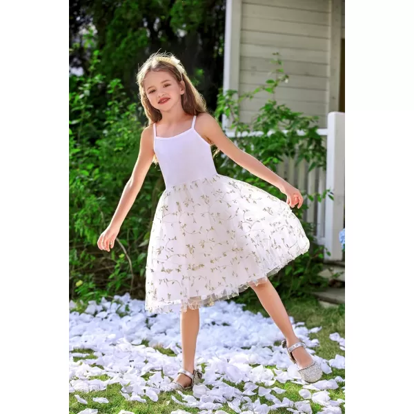 Arshiner Toddler Girls Tulle Dress Rainbow Tutu Birthday Party Princess Dresses Ruffle Hem Cami Dress Summer Outfit Size 2-6