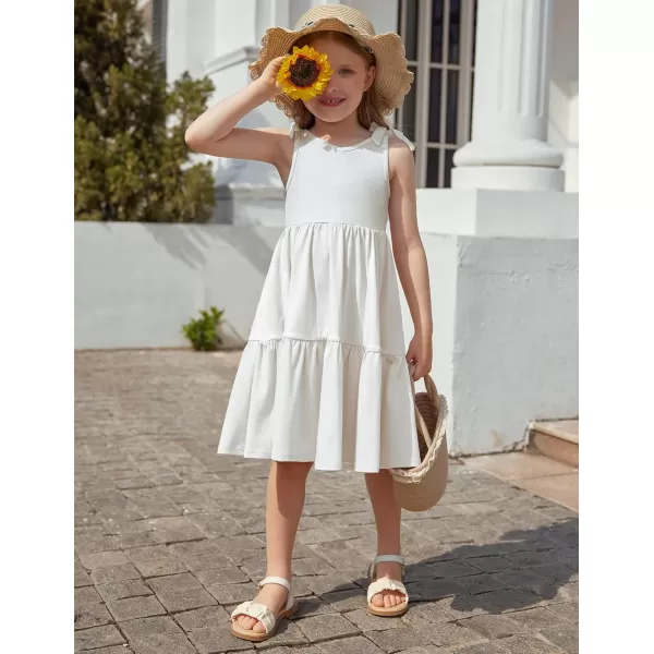 Arshiner Toddler Summer Dress Little Girls Casual Beach Party Bowknot Sling Sundress with Pocket