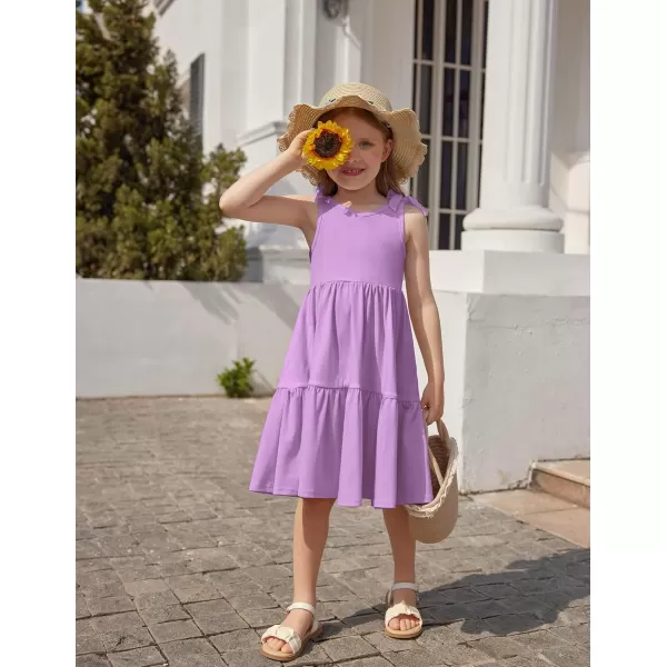 Arshiner Toddler Summer Dress Little Girls Casual Beach Party Bowknot Sling Sundress with Pocket
