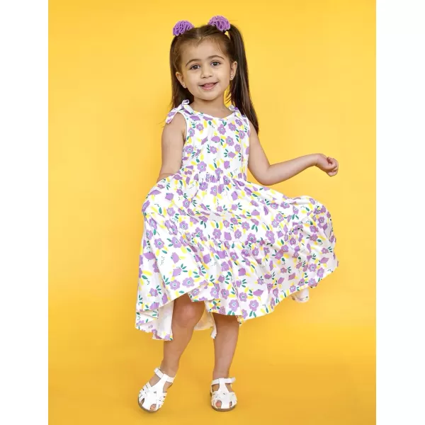 Arshiner Toddler Summer Dress Little Girls Casual Beach Party Bowknot Sling Sundress with Pocket