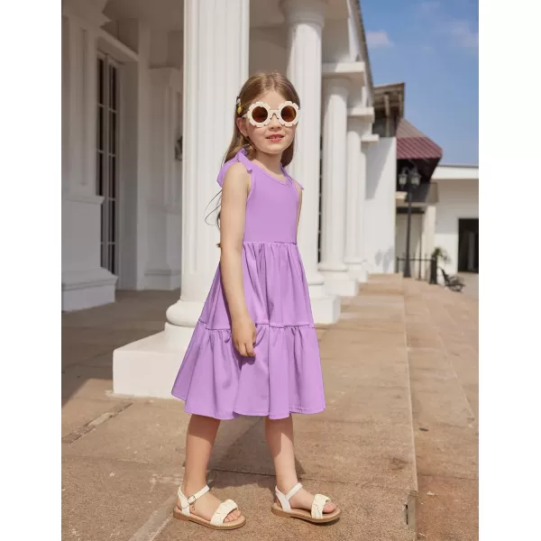 Arshiner Toddler Summer Dress Little Girls Casual Beach Party Bowknot Sling Sundress with Pocket