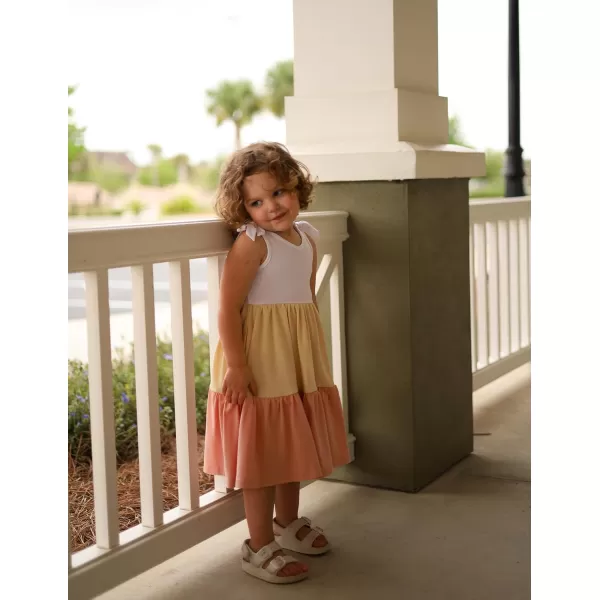 Arshiner Toddler Summer Dress Little Girls Casual Beach Party Bowknot Sling Sundress with Pocket