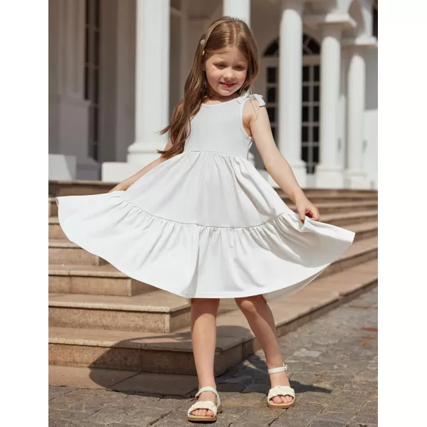 Arshiner Toddler Summer Dress Little Girls Casual Beach Party Bowknot Sling Sundress with Pocket