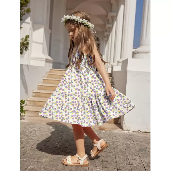 Arshiner Toddler Summer Dress Little Girls Casual Beach Party Bowknot Sling Sundress with Pocket