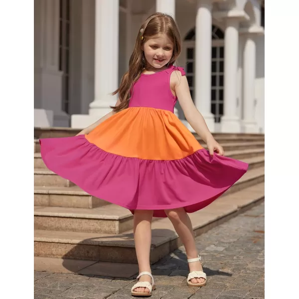 Arshiner Toddler Summer Dress Little Girls Casual Beach Party Bowknot Sling Sundress with Pocket