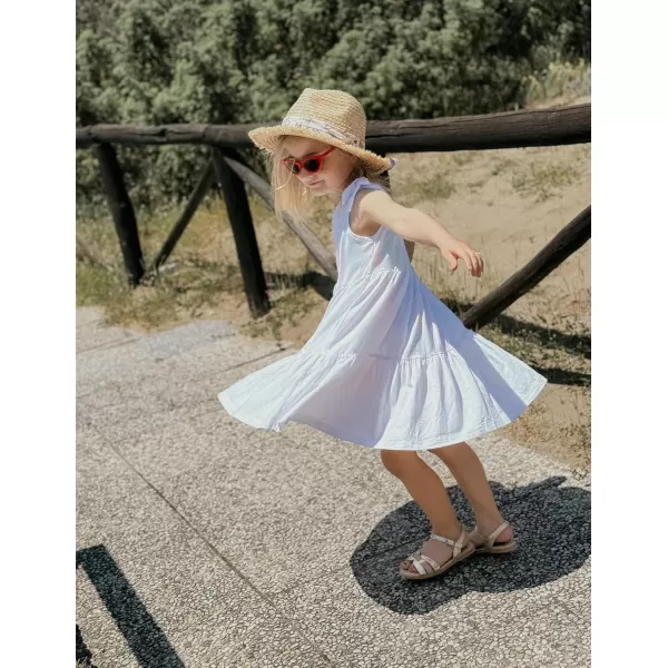 Arshiner Toddler Summer Dress Little Girls Casual Beach Party Bowknot Sling Sundress with Pocket