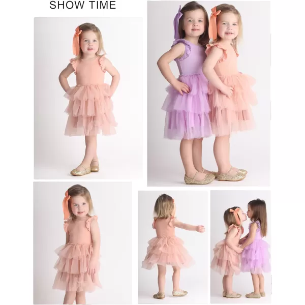 Arshiner Toddler Tutu Dress Girls Fluffy Tiered Summer Dresses Cute Party Tulle Sundress for Kids 2-7Y