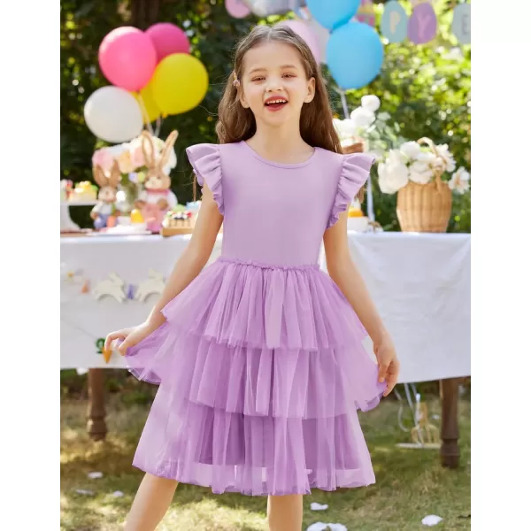 Arshiner Toddler Tutu Dress Girls Fluffy Tiered Summer Dresses Cute Party Tulle Sundress for Kids 2-7Y
