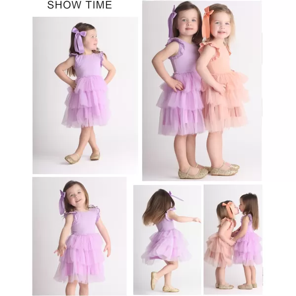 Arshiner Toddler Tutu Dress Girls Fluffy Tiered Summer Dresses Cute Party Tulle Sundress for Kids 2-7Y
