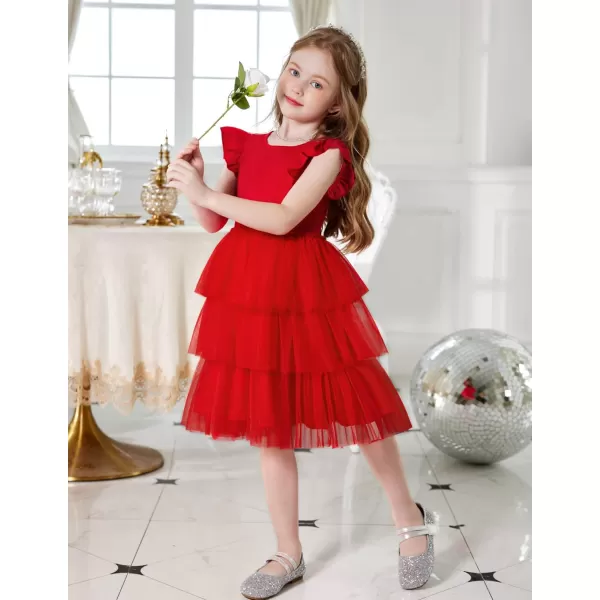 Arshiner Toddler Tutu Dress Girls Fluffy Tiered Summer Dresses Cute Party Tulle Sundress for Kids 2-7Y