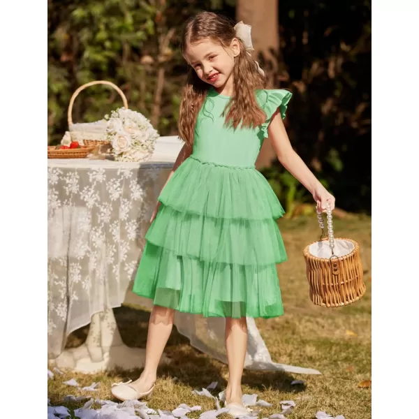 Arshiner Toddler Tutu Dress Girls Fluffy Tiered Summer Dresses Cute Party Tulle Sundress for Kids 2-7Y