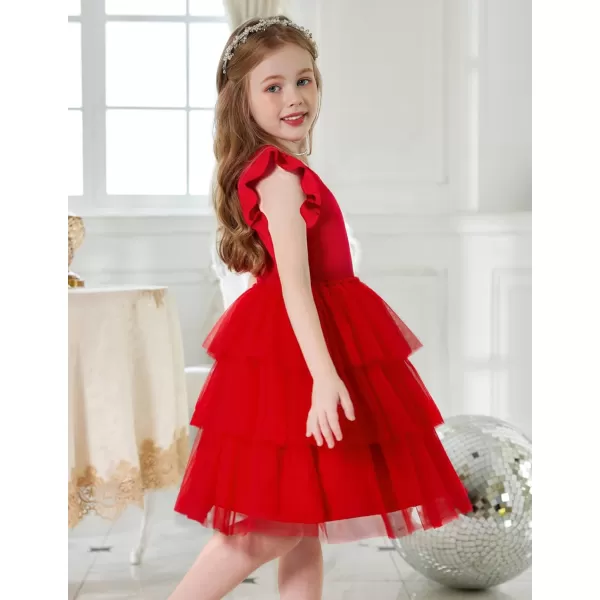 Arshiner Toddler Tutu Dress Girls Fluffy Tiered Summer Dresses Cute Party Tulle Sundress for Kids 2-7Y