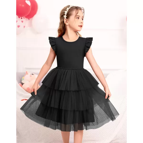 Arshiner Toddler Tutu Dress Girls Fluffy Tiered Summer Dresses Cute Party Tulle Sundress for Kids 2-7Y