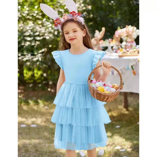 Arshiner Toddler Tutu Dress Girls Fluffy Tiered Summer Dresses Cute Party Tulle Sundress for Kids 2-7Y