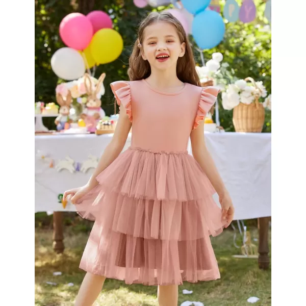 Arshiner Toddler Tutu Dress Girls Fluffy Tiered Summer Dresses Cute Party Tulle Sundress for Kids 2-7Y