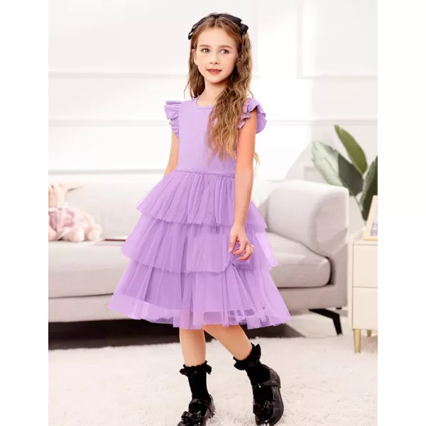 Arshiner Toddler Tutu Dress Girls Fluffy Tiered Summer Dresses Cute Party Tulle Sundress for Kids 2-7Y
