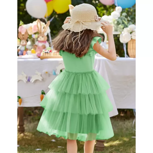 Arshiner Toddler Tutu Dress Girls Fluffy Tiered Summer Dresses Cute Party Tulle Sundress for Kids 2-7Y
