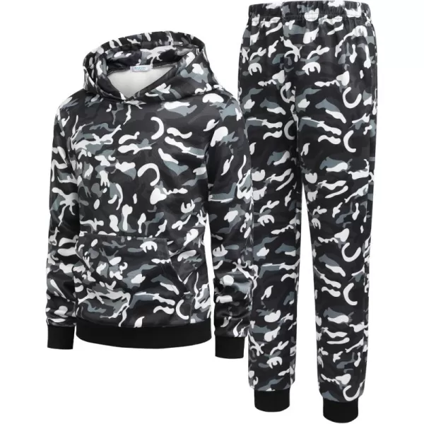 Arshiner 2 Piece Outfit Boys Pullover Hoodies Sweatshirt Suit For Kids Tracksuit Set