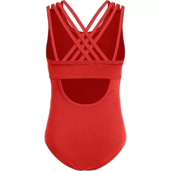 Arshiner Girls Ballet Leotards Dance Gymnastic Outfits Crisscross Straps SleevelessTank Dancewear