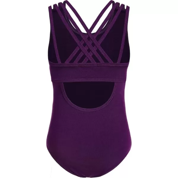 Arshiner Girls Ballet Leotards Dance Gymnastic Outfits Crisscross Straps SleevelessTank Dancewear