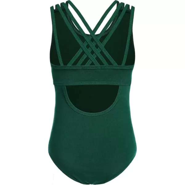 Arshiner Girls Ballet Leotards Dance Gymnastic Outfits Crisscross Straps SleevelessTank Dancewear