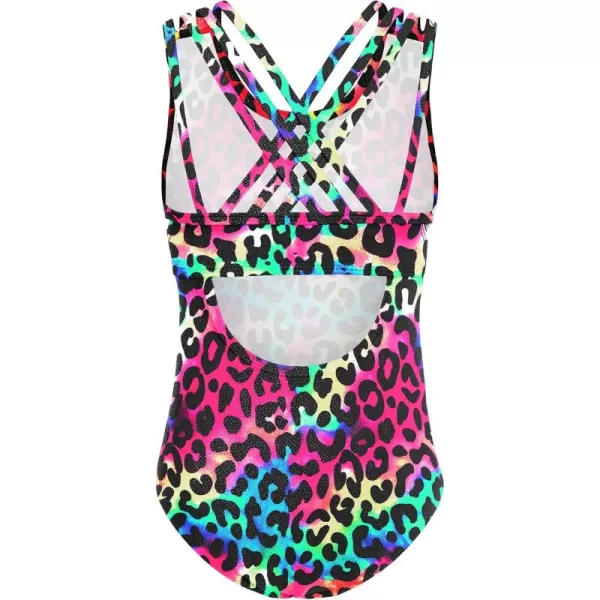 Arshiner Girls Ballet Leotards Dance Gymnastic Outfits Crisscross Straps SleevelessTank Dancewear