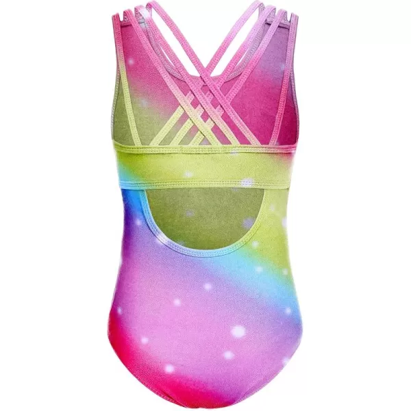 Arshiner Girls Ballet Leotards Dance Gymnastic Outfits Crisscross Straps SleevelessTank Dancewear