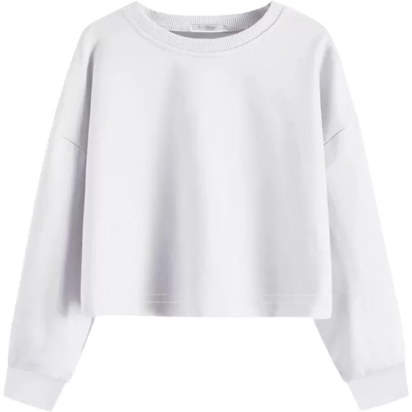 Arshiner Girls Crop Tops Kids Long Sleeve Pullover Sweatshirts for 5-14 Years