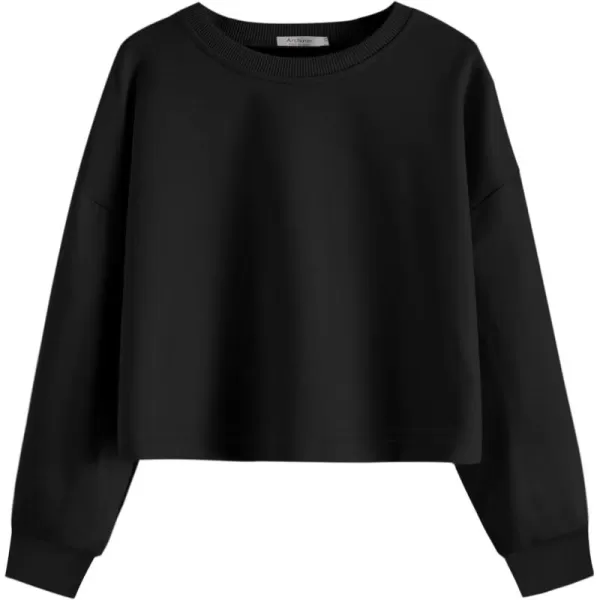 Arshiner Girls Crop Tops Kids Long Sleeve Pullover Sweatshirts for 5-14 Years