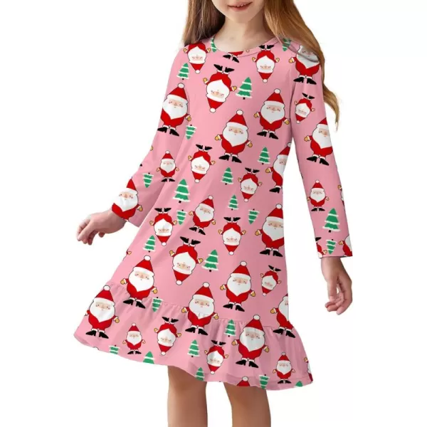 Arshiner Girls' Sleepwear Long Sleeve Cute Nightgown Nightie Pajama Dress