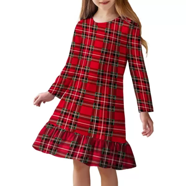 Arshiner Girls' Sleepwear Long Sleeve Cute Nightgown Nightie Pajama Dress