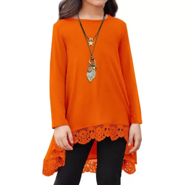 Arshiner Girls Tunic Tops Casual Basic Loose Soft Swing Pullover Long Blouse T-Shirt Tee