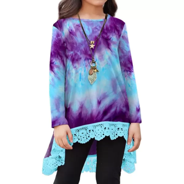Arshiner Girls Tunic Tops Casual Basic Loose Soft Swing Pullover Long Blouse T-Shirt Tee