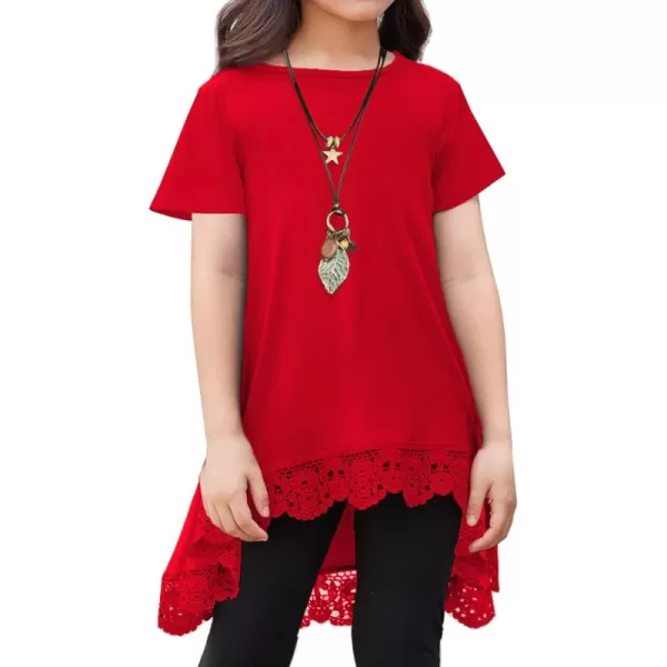Arshiner Girls Tunic Tops Casual Basic Loose Soft Swing Pullover Long Blouse T-Shirt Tee